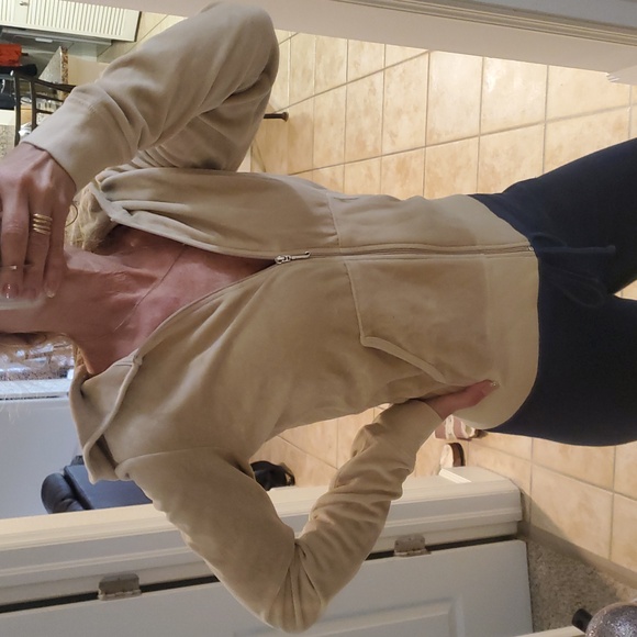 RARE Juicy Couture Vintage Velour Zip Up Track Jacket Hoodie - Picture 1 of 6